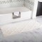 Hastings Home 100 Percent Cotton Trellis Bathroom Mat - 24x60 inches - Bone 120191GKY - alternate 1